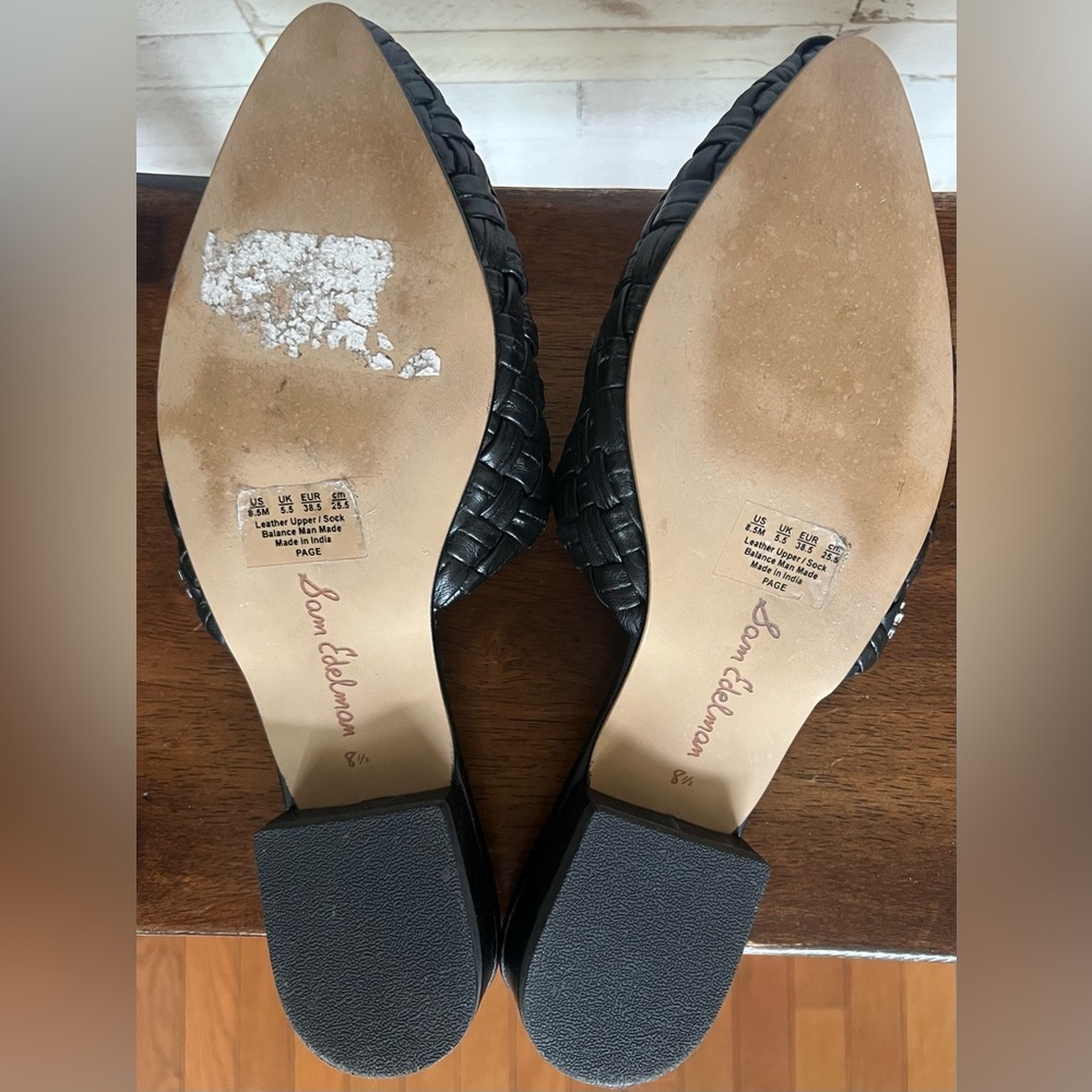 Sam Edelman Page Mules in Black.  Size 8.5 - Picture 6 of 7